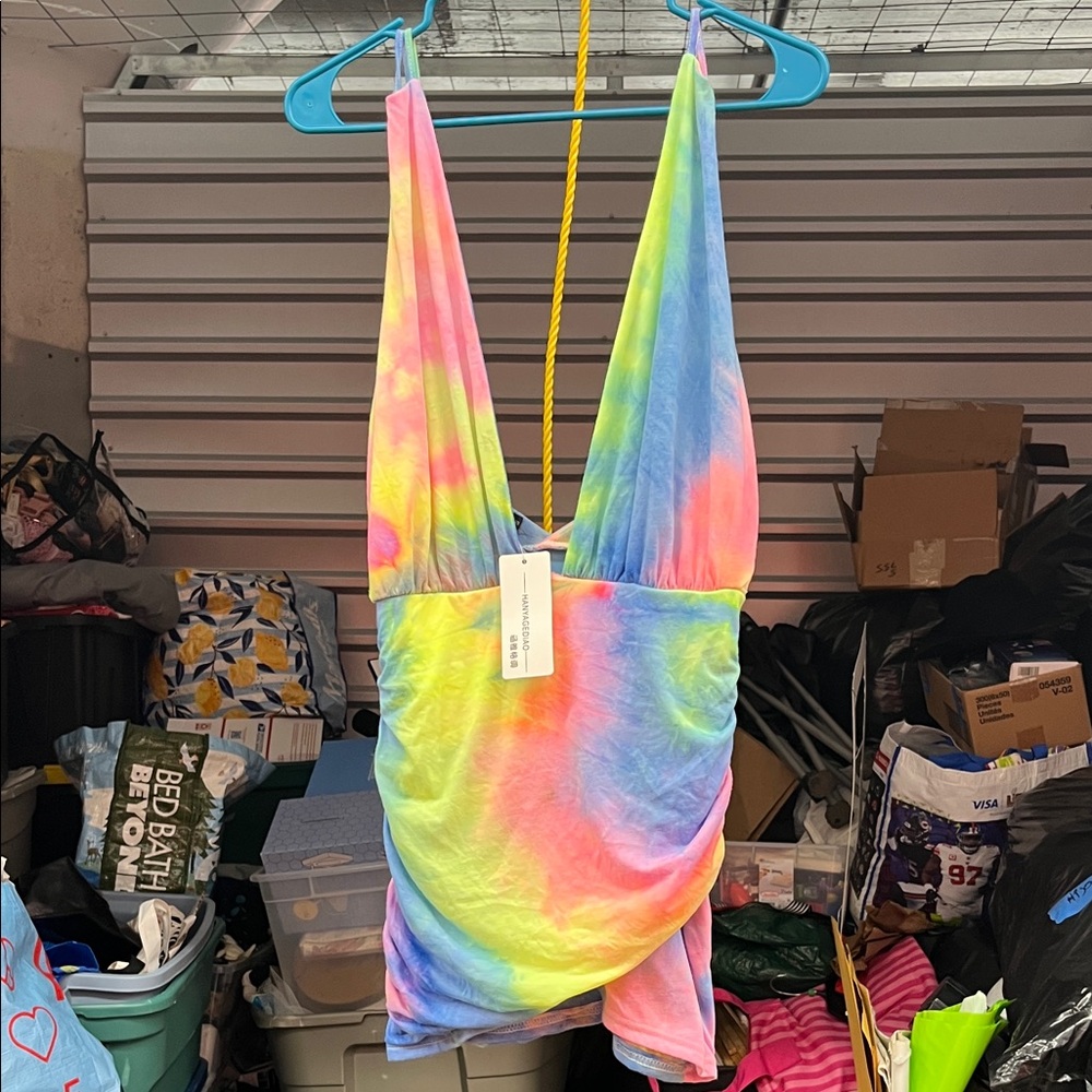 Vibrant Multicolor Mini Dress